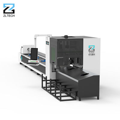 Mesin Pemotong Laser Pipa Logam Otomatis 2000W-8000W Mesin Pemotong Pipa Logam Laser CNC